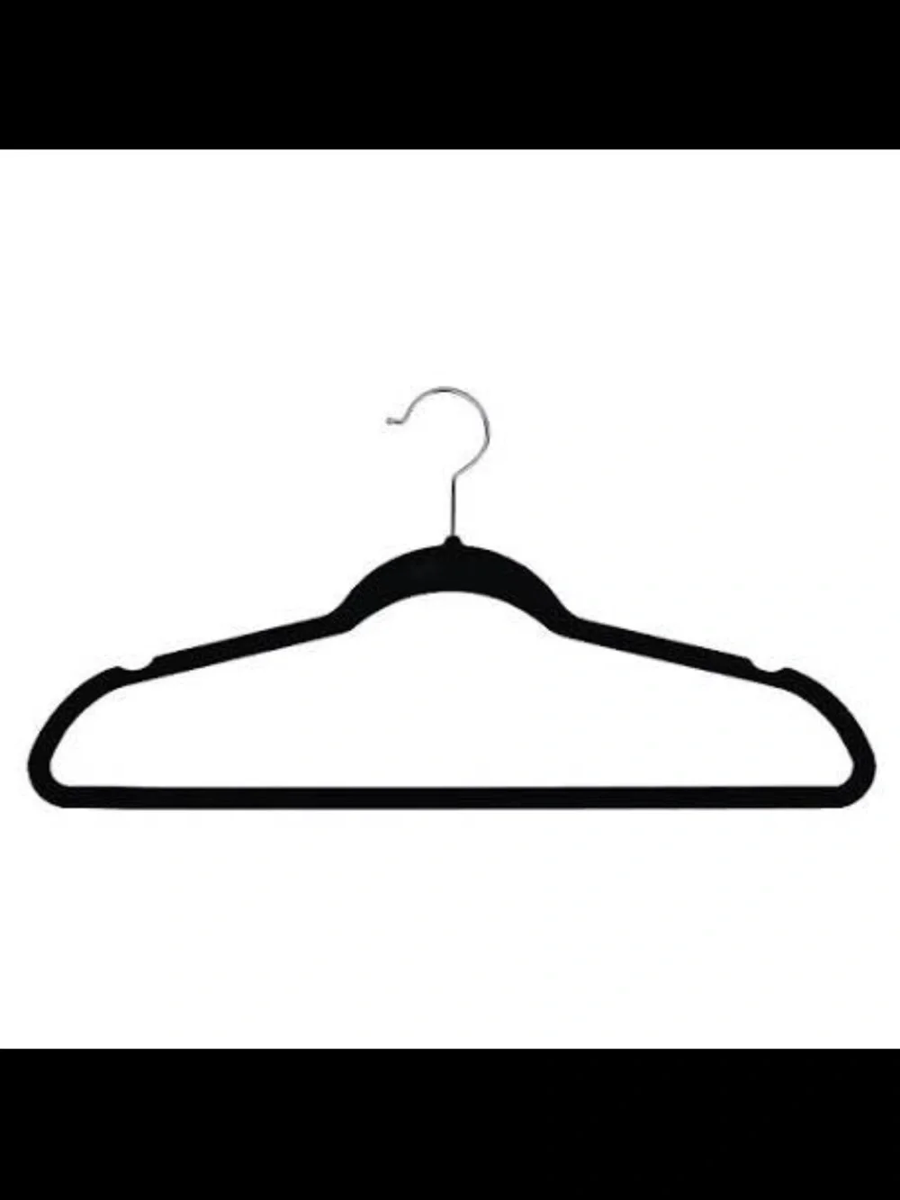 25 count Black Velvet Non-Slip Clothes Hanger